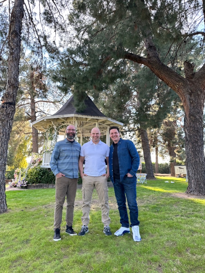 Chris, Serge, and John at the Oregon retreat